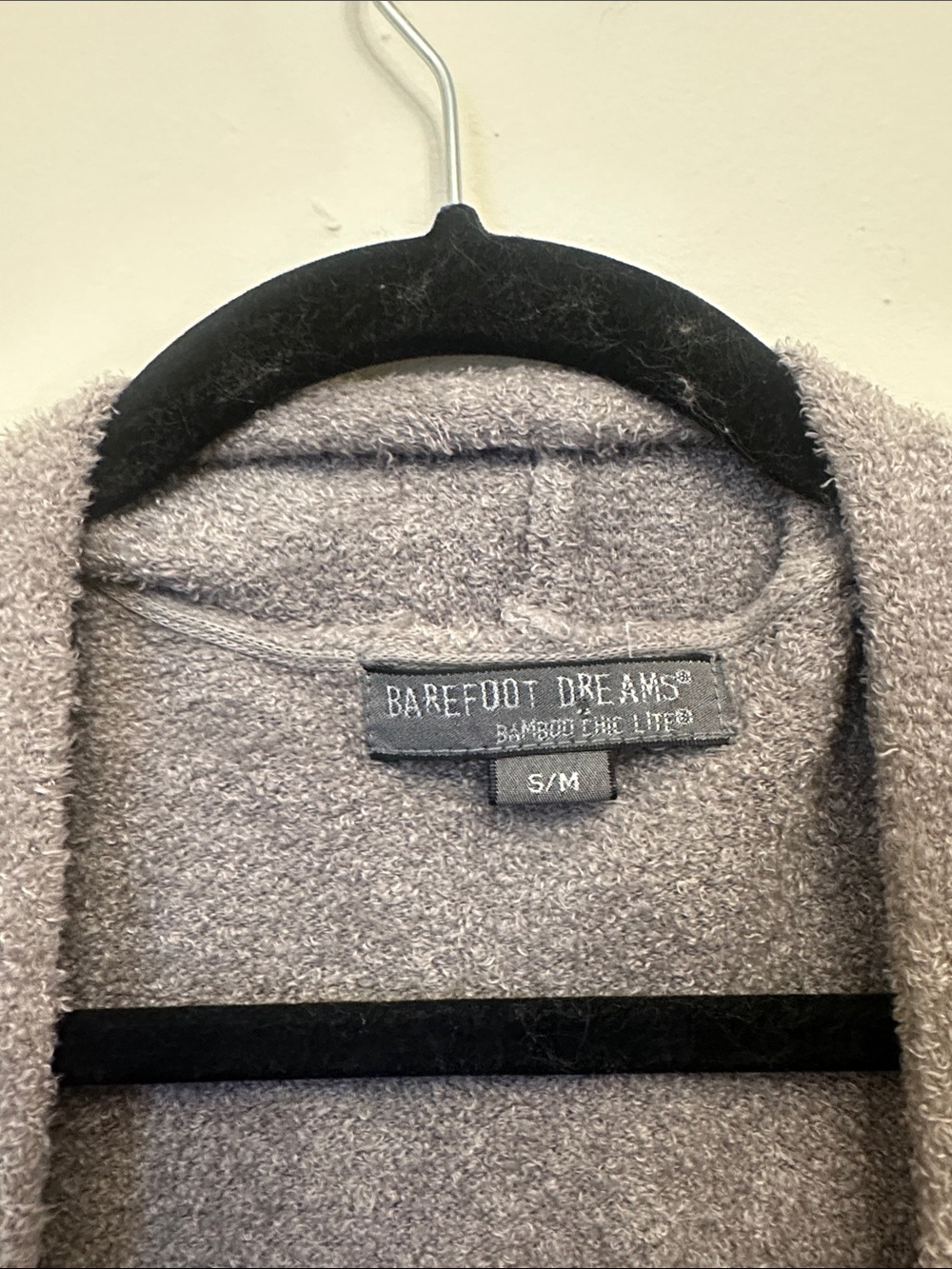 Barefoot Dreams Gray to Black Ombre Open-Front CozyChic Lite Cardigan Sz S/M - Picture 2 of 3